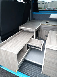 Campervan 3 bench furniture for a VW t5 t6 SWB Assembled Over 40 colours