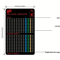 Magnetic gas level indicator
