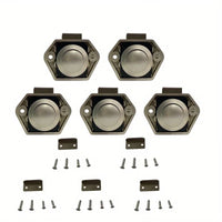 Mini Push Button Catch Lock Door Cabinet Drawer Campervan Pop Up Latch Knob 5x