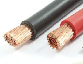 25mm² Battery Cable - Hi Flex Single PVC - Black - 1m