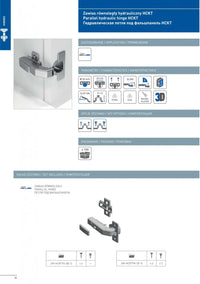 Soft Close clip on blind corner hinge 90 degree