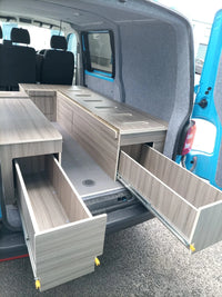 Campervan 3 bench furniture for a VW t5 t6 SWB Assembled Over 40 colours
