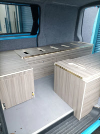 Campervan 3 bench furniture for a VW t5 t6 SWB Assembled Over 40 colours