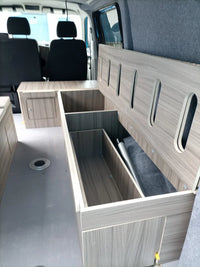 Campervan 3 bench furniture for a VW t5 t6 SWB Assembled Over 40 colours