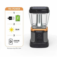 Duracell 3000 Lumen Lantern Tri Power Charging NEW