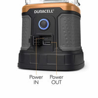 Duracell 3000 Lumen Lantern Tri Power Charging NEW