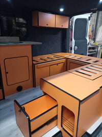 Renault Traffic SWB U-shape campervan camper kitchen unit 15mm lightweight ply