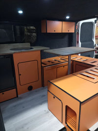 Renault Traffic SWB U-shape campervan camper kitchen unit 15mm lightweight ply