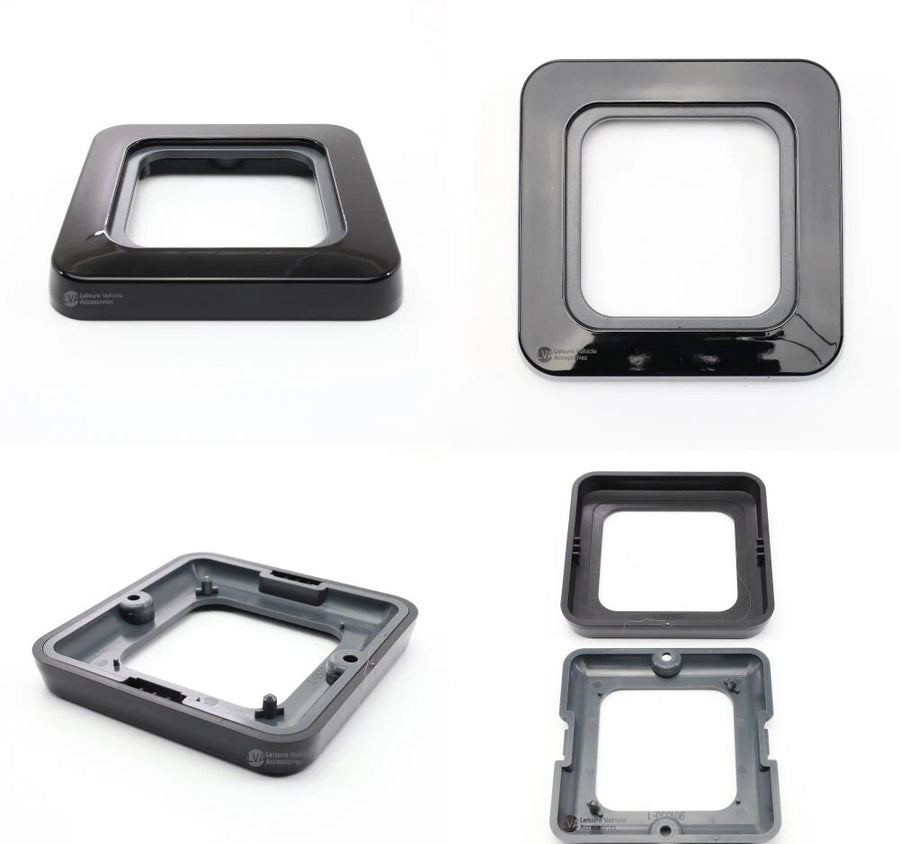 C-line Gloss Black CT Range 1 Way Face Plate