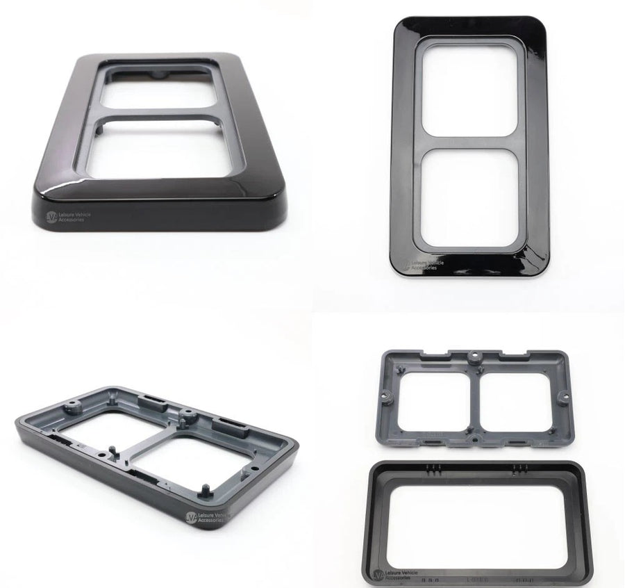 C-line Gloss Black CT Range 2 Way Face Plate